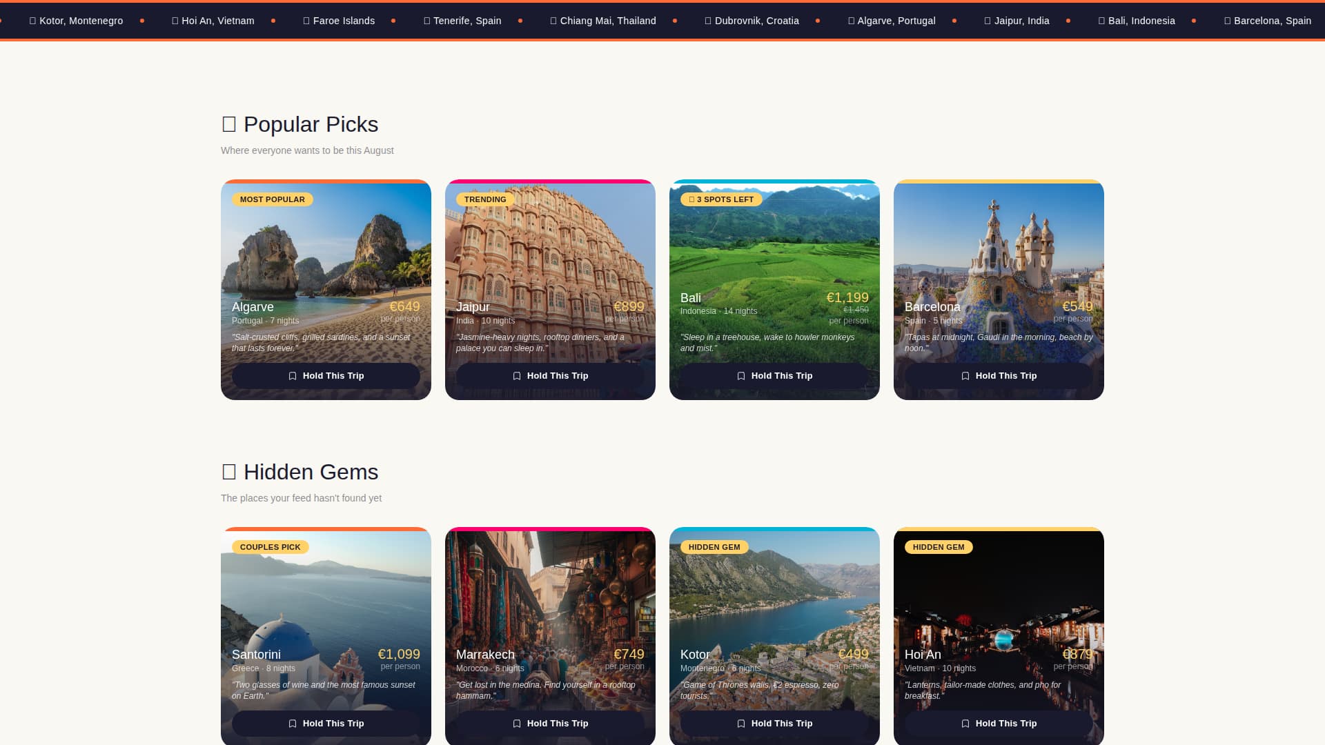 Wanderlust - Vibrant Travel Landing Page Template
