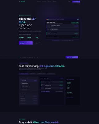 Nonprofit Software Booking Website Template