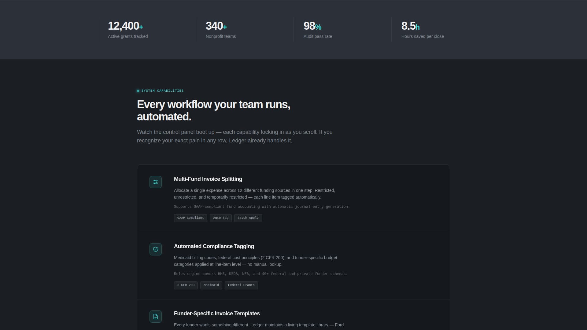 Beacon — Results-Driven Nonprofit Landing Page Template