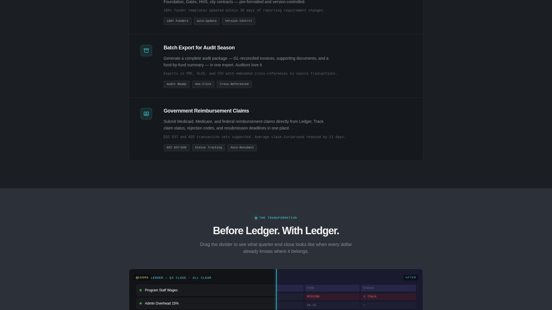 Beacon — Results-Driven Nonprofit Landing Page Template