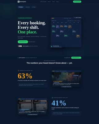 Nonprofit Software & SaaS Booking Website Template