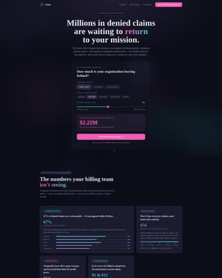 Nonprofit Software Specialist Cost Calculator Website Template
