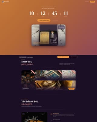 Divination - Enchanting Tarot Landing Page Template