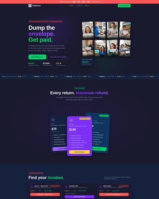 Taxmax - Highrefund Franchise Landing Page Template