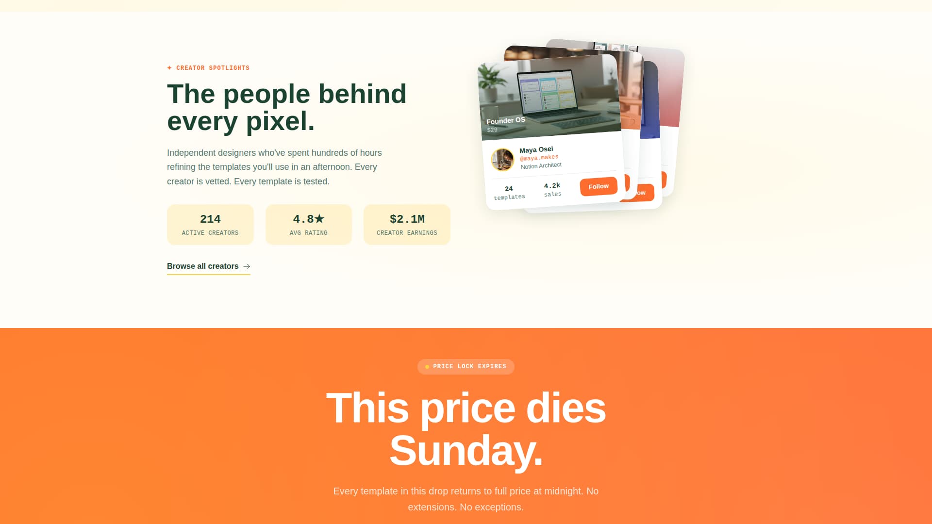 Shelf - Curated Marketplace Landing Page Template