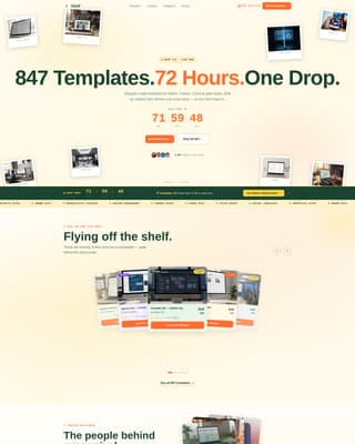 Shelf - Curated Marketplace Landing Page Template