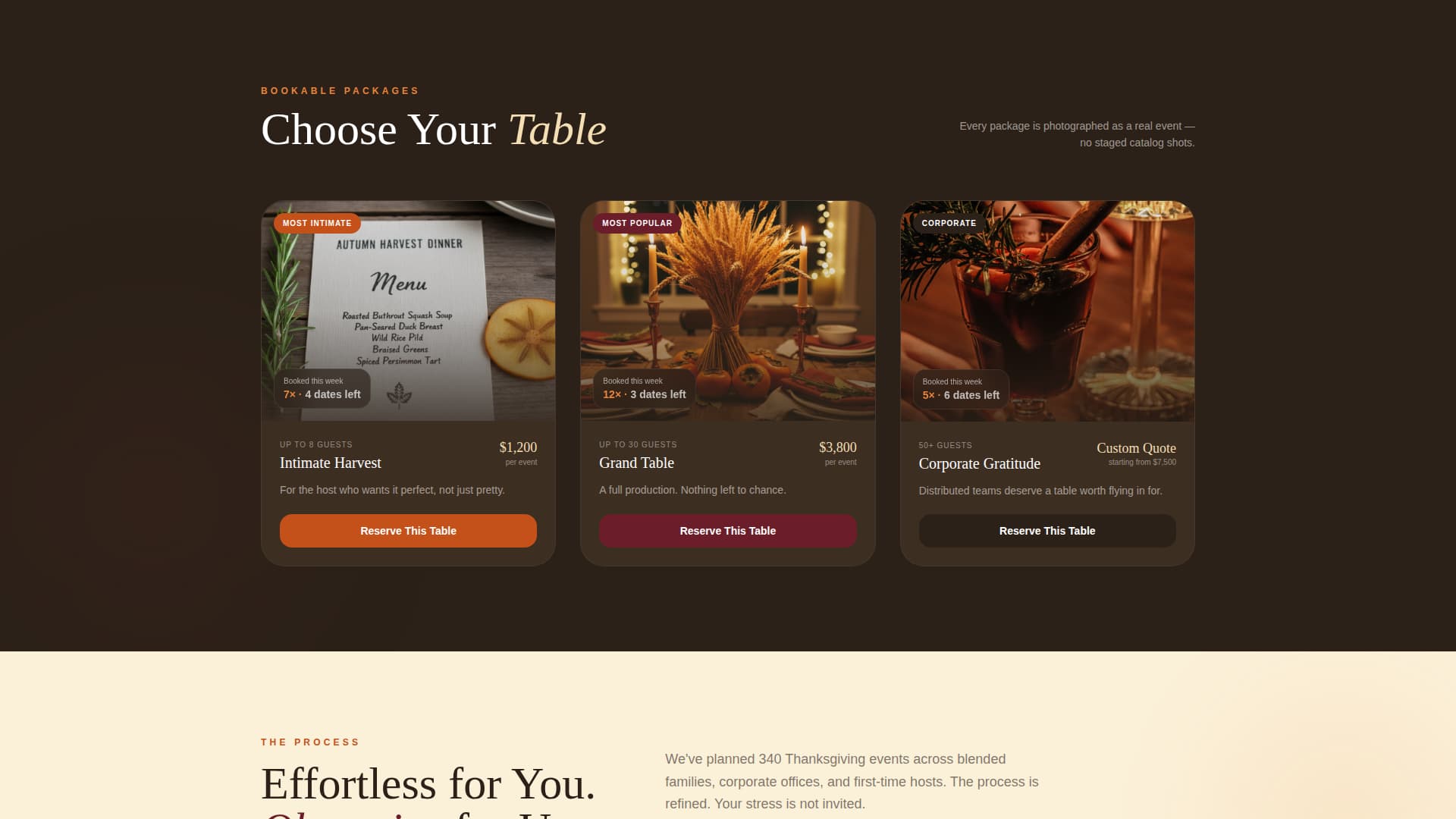 Gather - Abundant Thanksgiving Landing Page Template