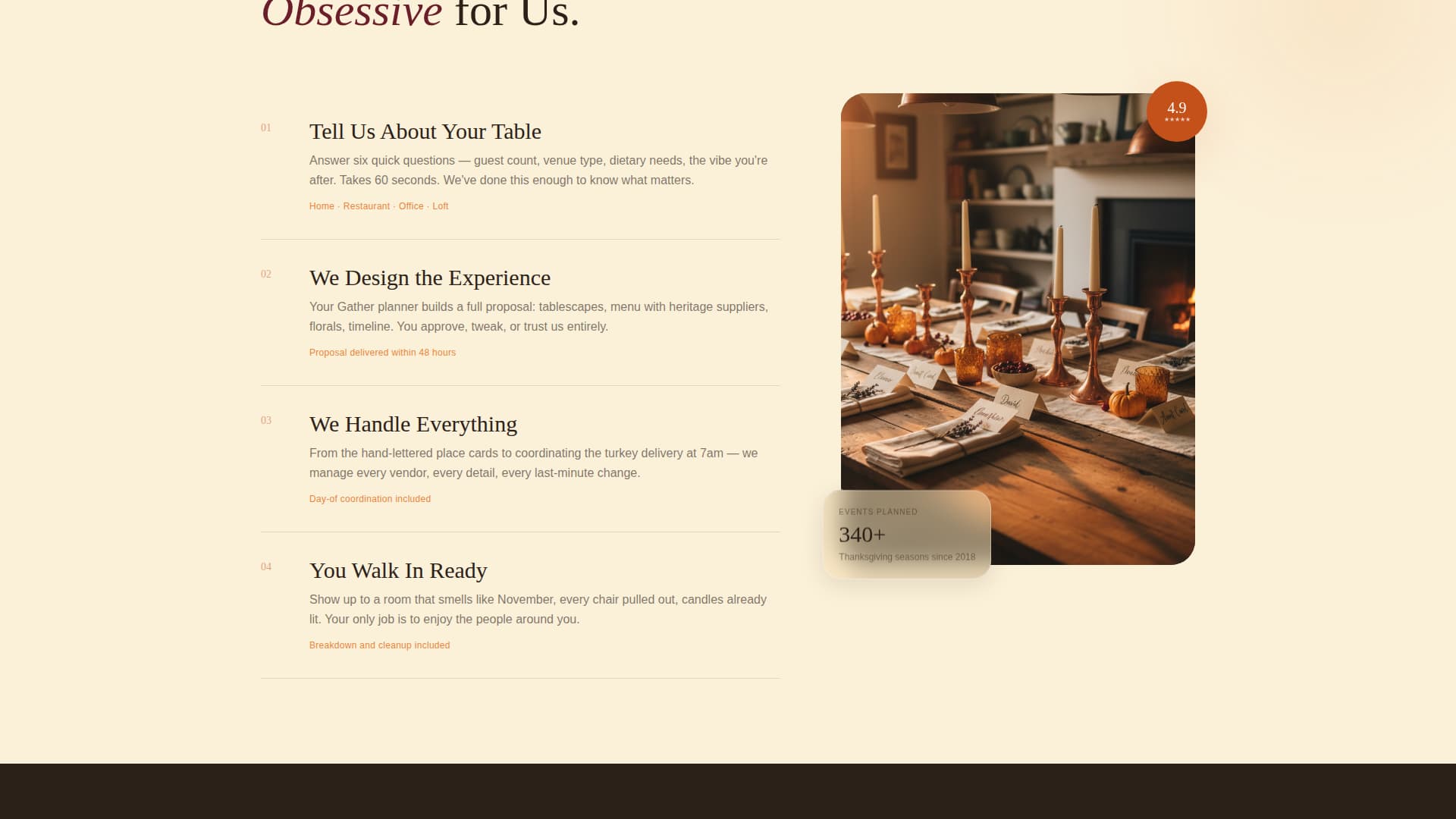 Gather - Abundant Thanksgiving Landing Page Template