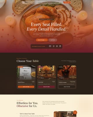 Gather - Abundant Thanksgiving Landing Page Template