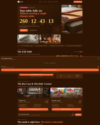Gather - Festive Rental Landing Page Template