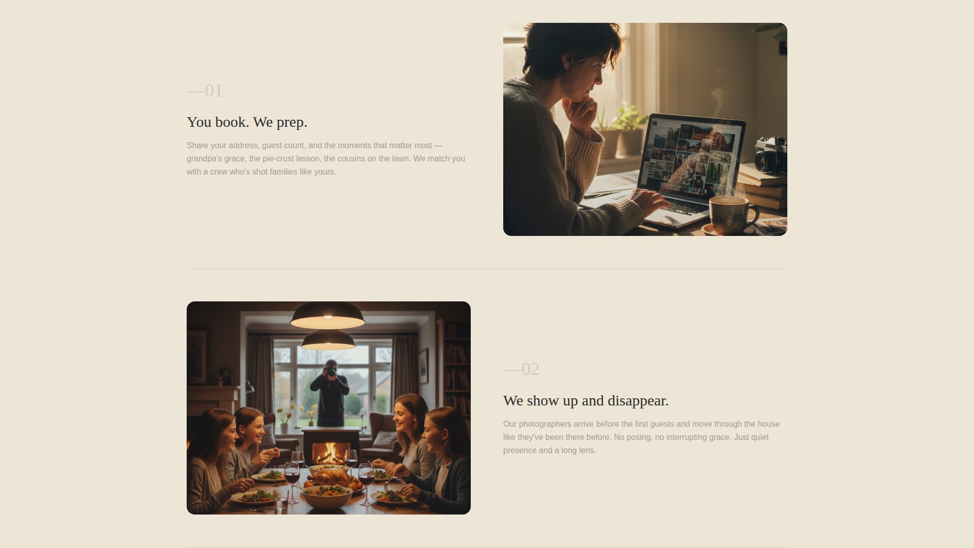 Gather - Heartfelt Thanksgiving Landing Page Template