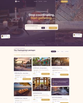 Gather - Luxurious Thanksgiving Landing Page Template