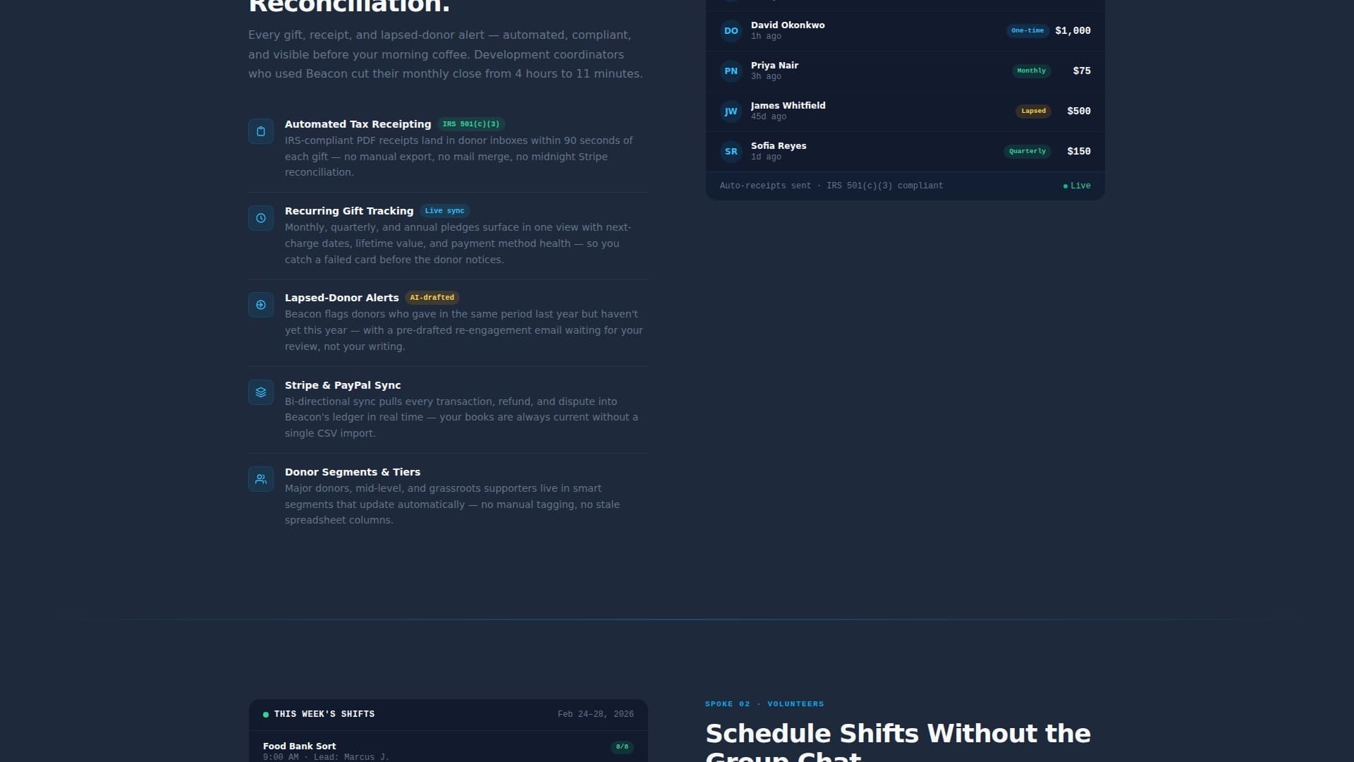 Nonprofit Organization Reviews Website Template