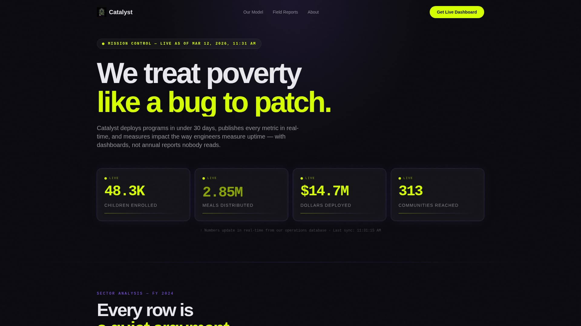 Nonprofit Organization Portfolio Website Template