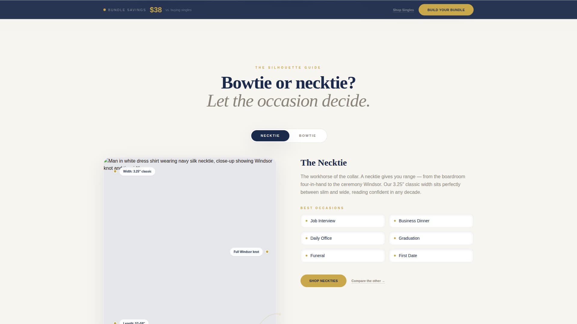 Knot - Elegant Haberdashery Landing Page Template
