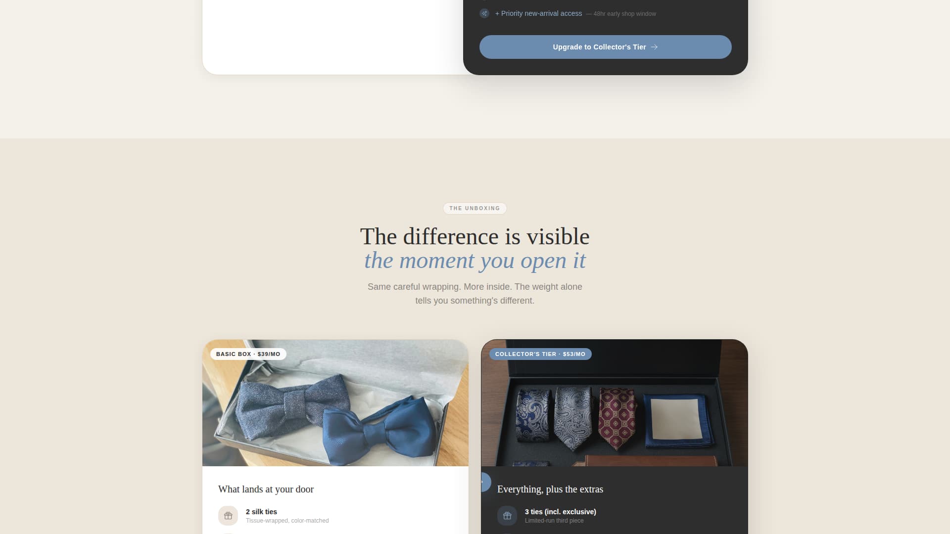 Knot - Curated Neckwear Landing Page Template