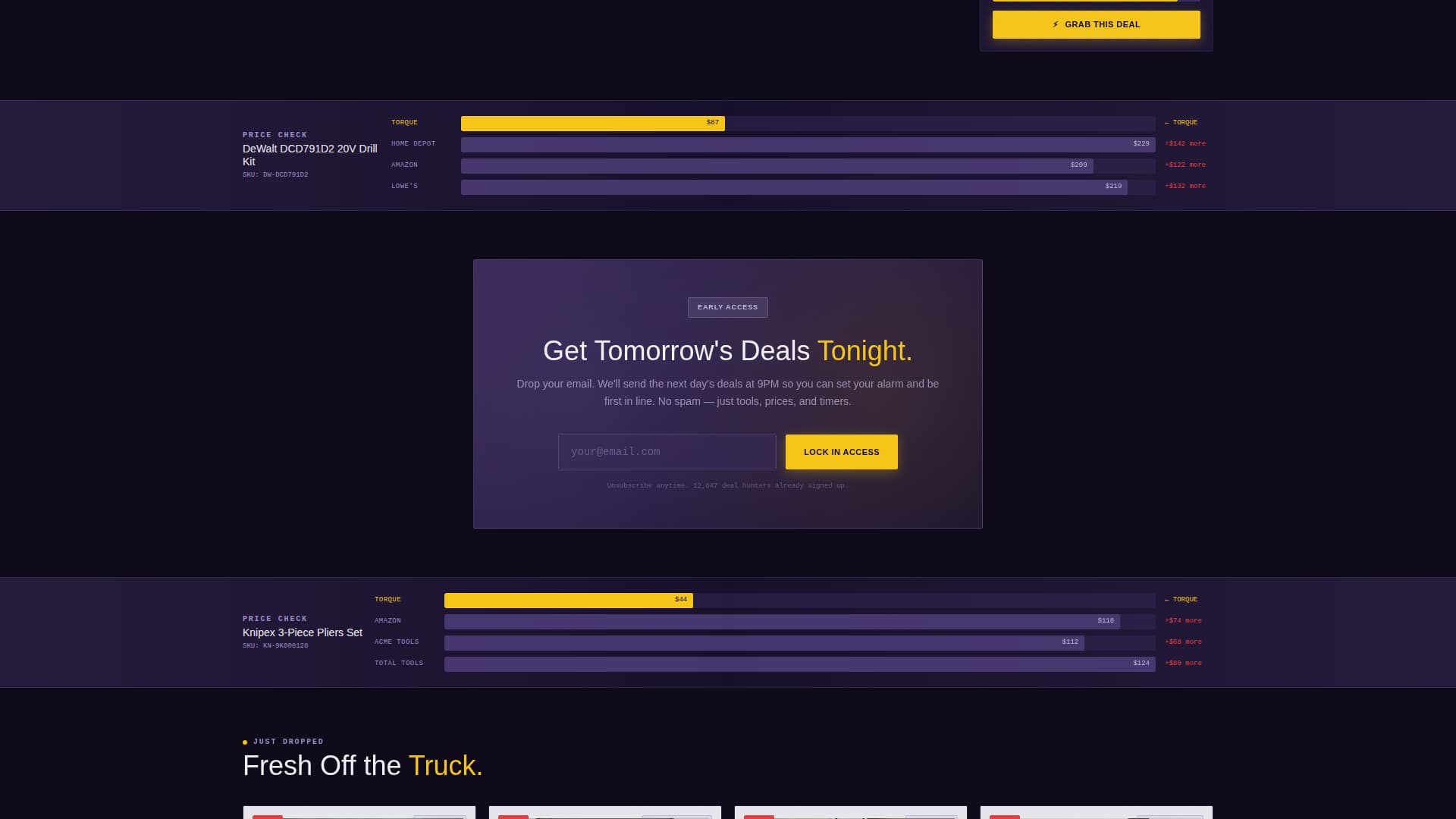 Torque - Unbeatable Hardware Landing Page Template