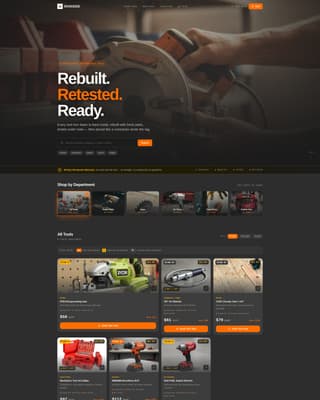 Ironside - Rugged Hardware Landing Page Template