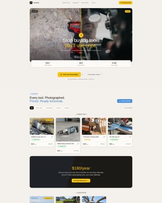 Toolshed - Powerful Hardware Landing Page Template