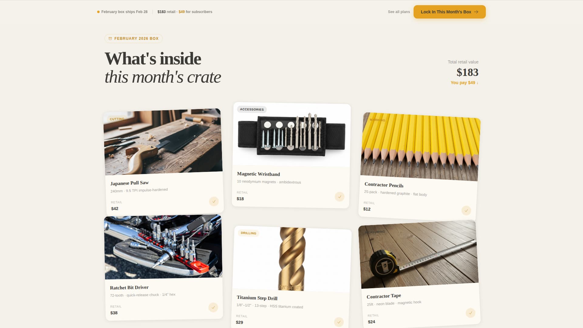 Unbox - Premium Toolssubscription Landing Page Template