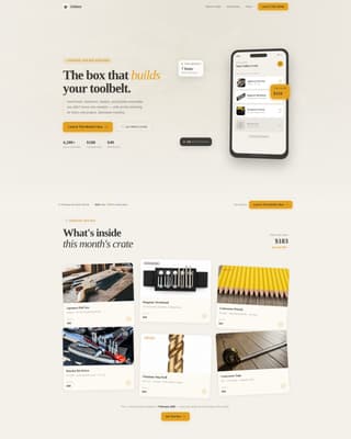 Unbox - Premium Toolssubscription Landing Page Template