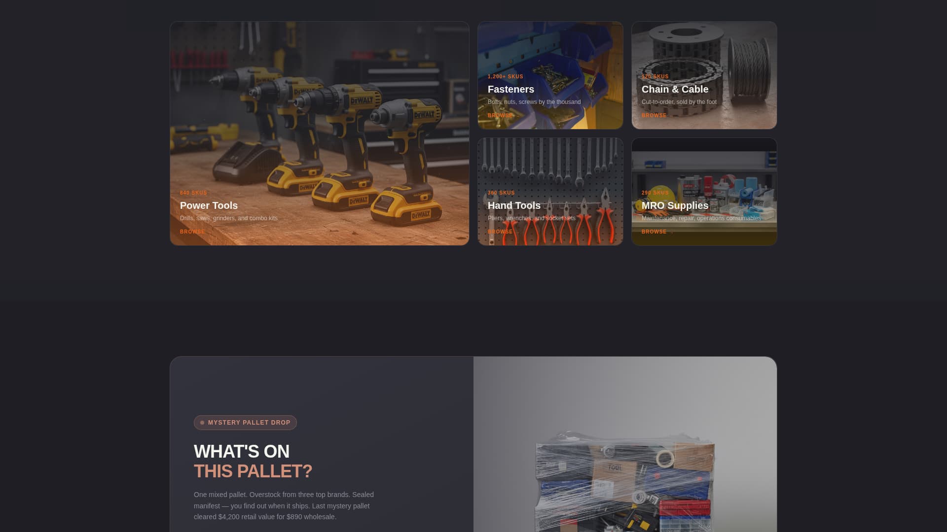 Stockroom - Bold Hardware Landing Page Template