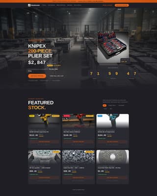 Stockroom - Bold Hardware Landing Page Template