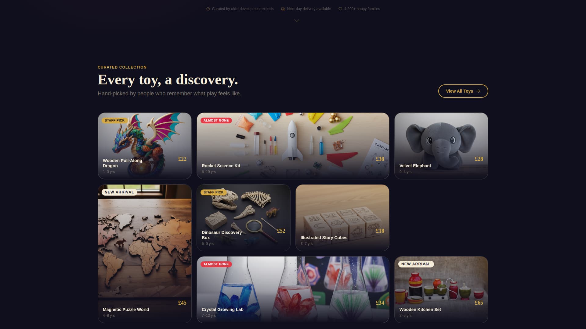 Playtime - Enchanting Toystore Landing Page Template