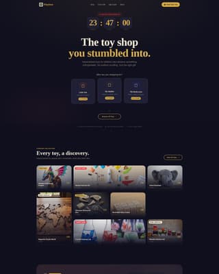 Playtime - Enchanting Toystore Landing Page Template