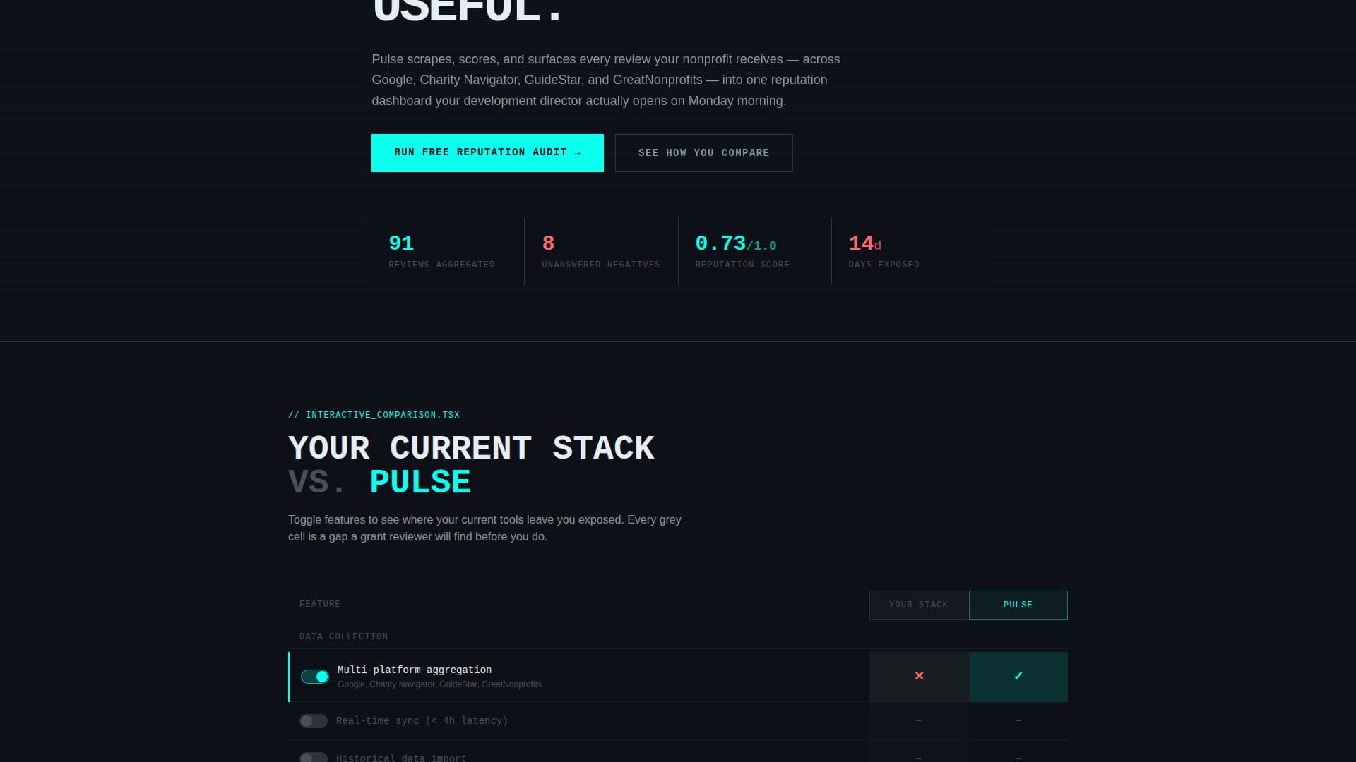 Pulse - Powerful Nonprofit Landing Page Template