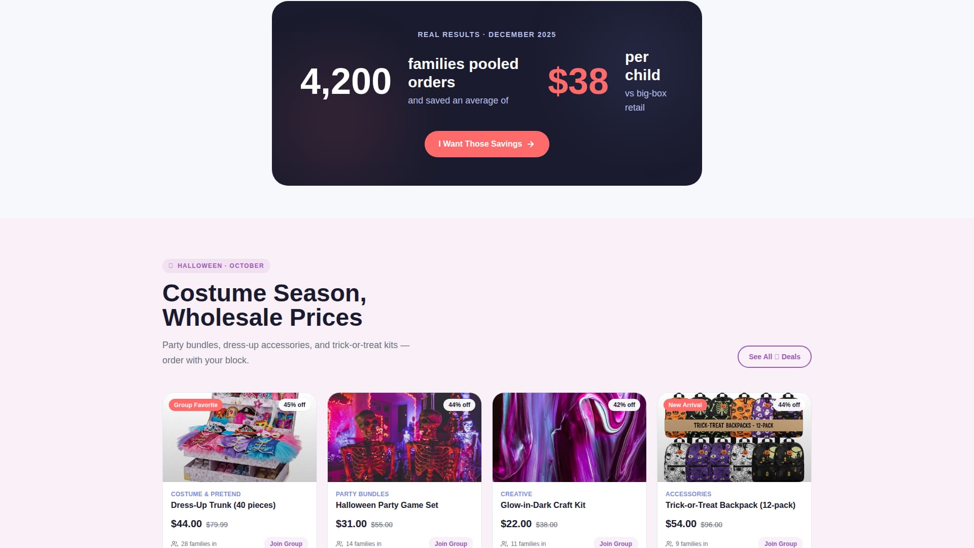 Huddle - Wholesale Toys Landing Page Template