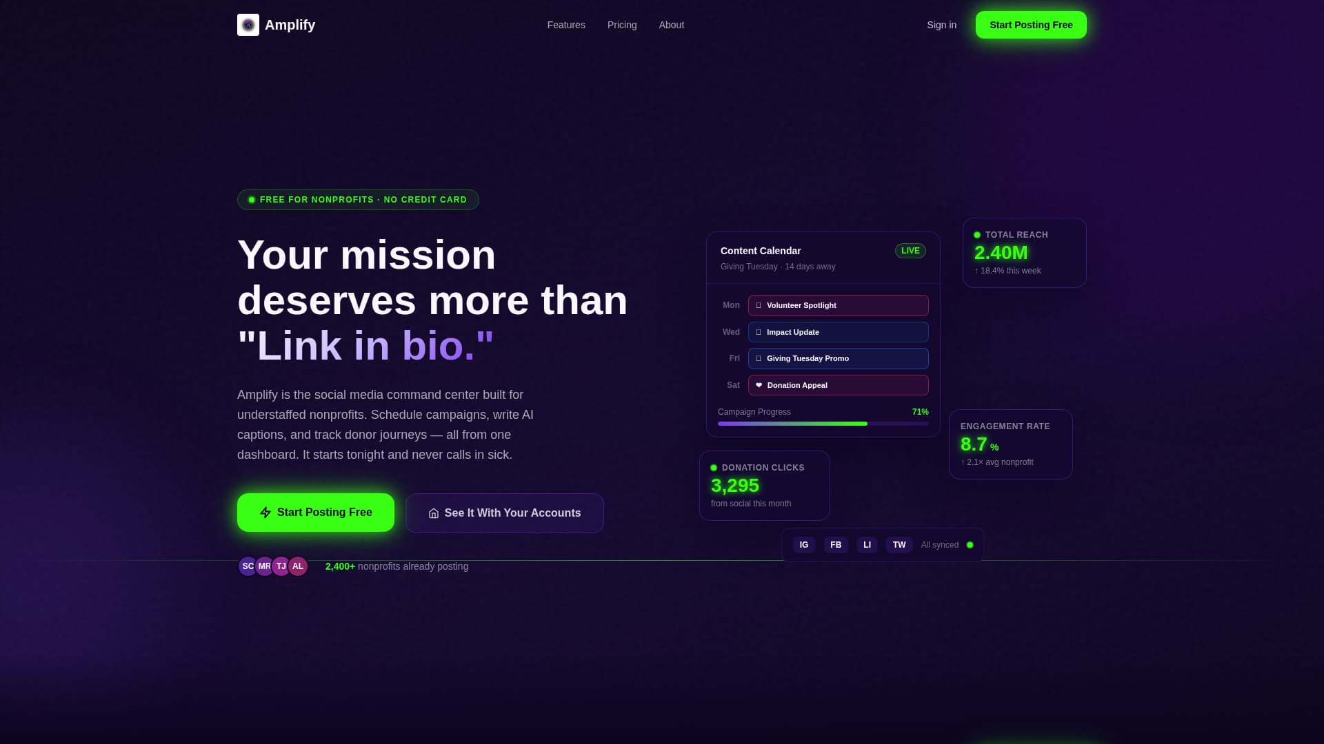 Nonprofit Software Specialist Professional Website Template