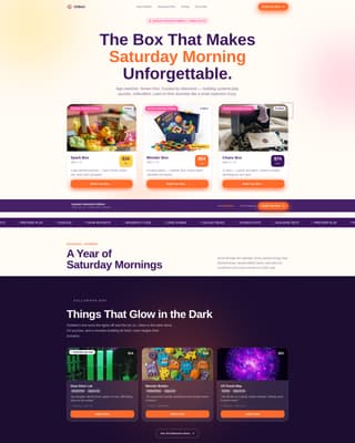 Unbox - Joyful Subscription Landing Page Template