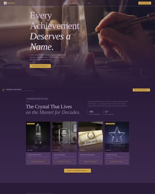Engrave - Prestigious Awards Landing Page Template