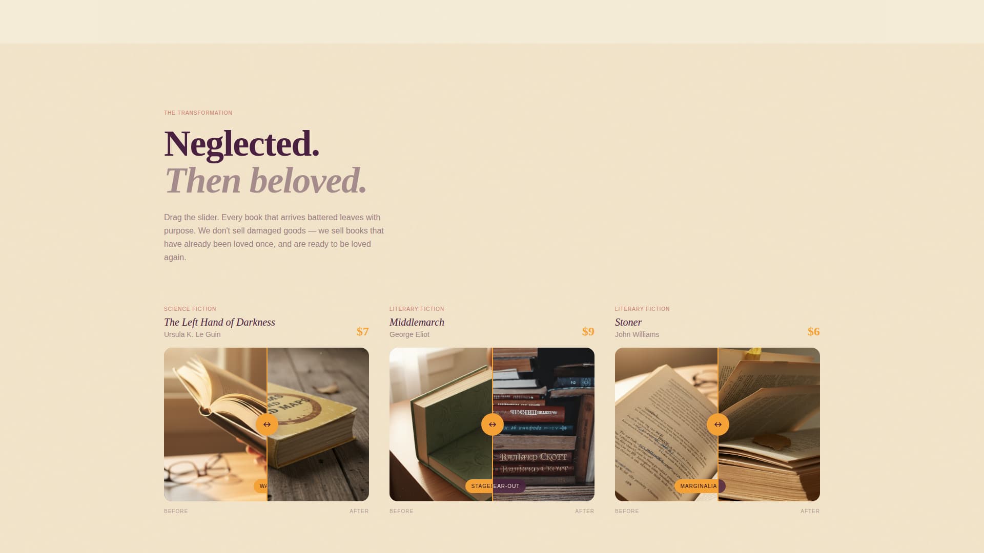 Spine - Charming Bookstore Landing Page Template