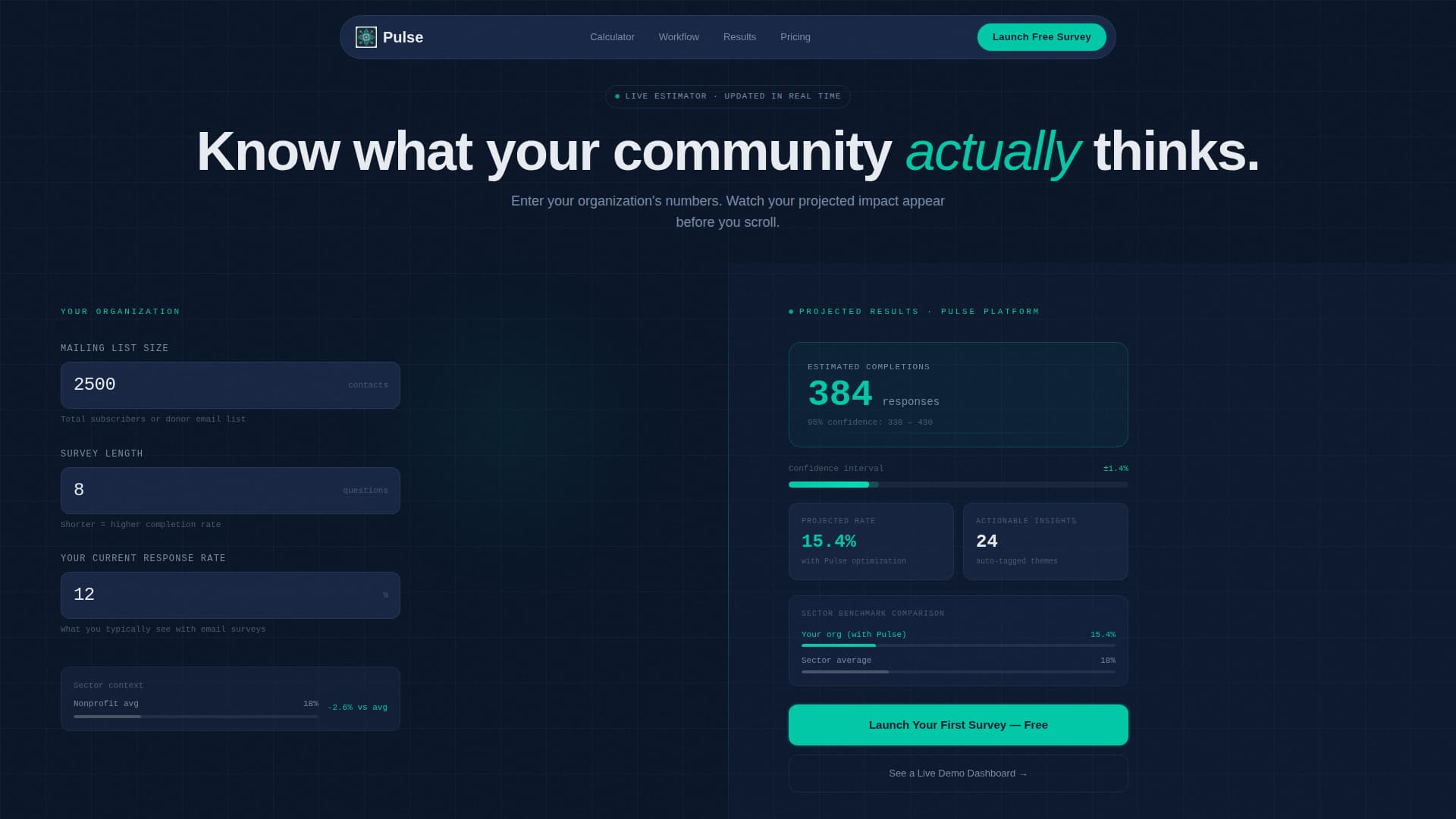 Pulse - Actionable Nonprofit Landing Page Template
