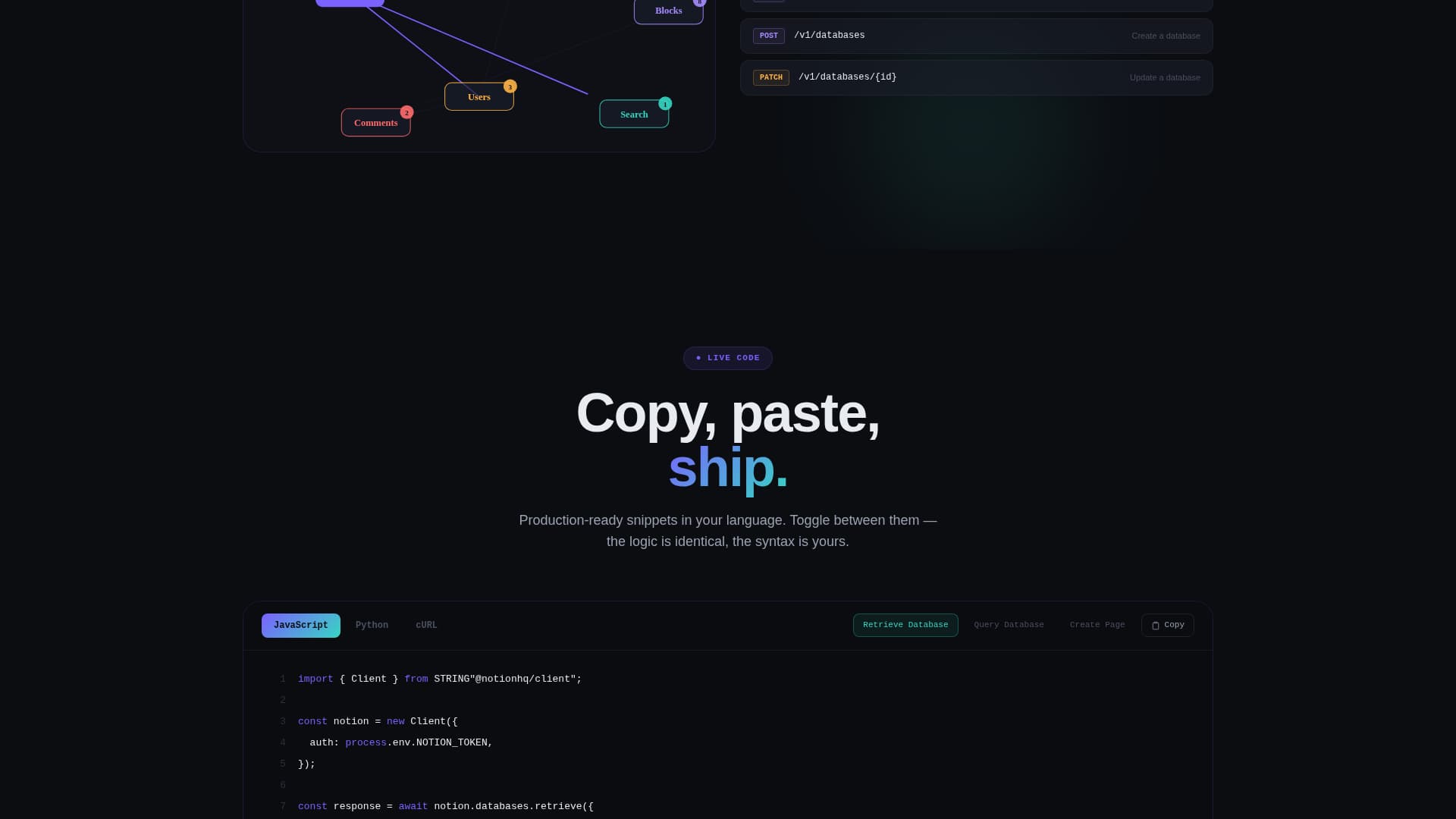 Endpoint - Interactive API Landing Page Template