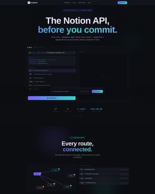 Endpoint - Interactive API Landing Page Template