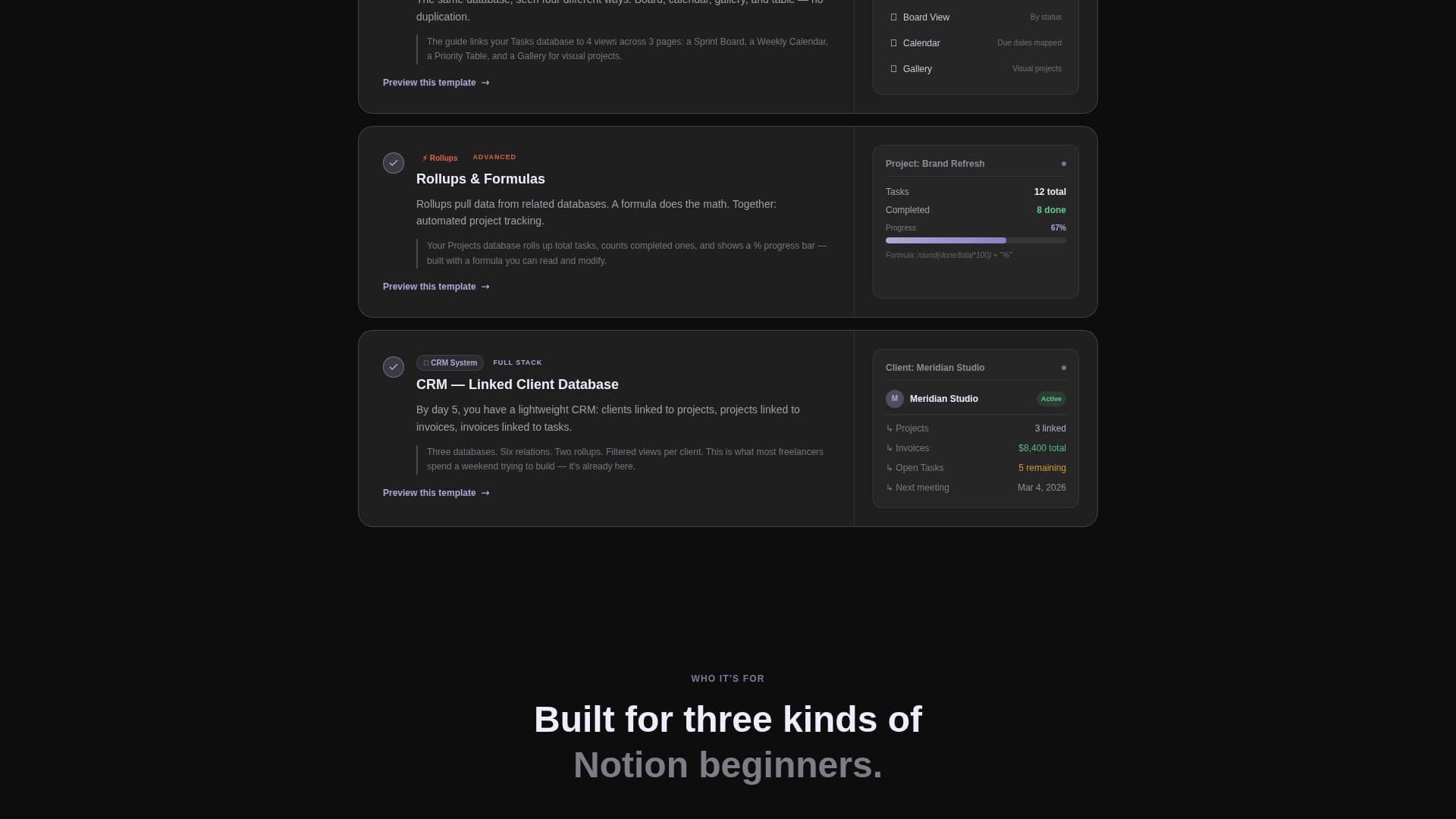 Workspace - Structured Notion Landing Page Template