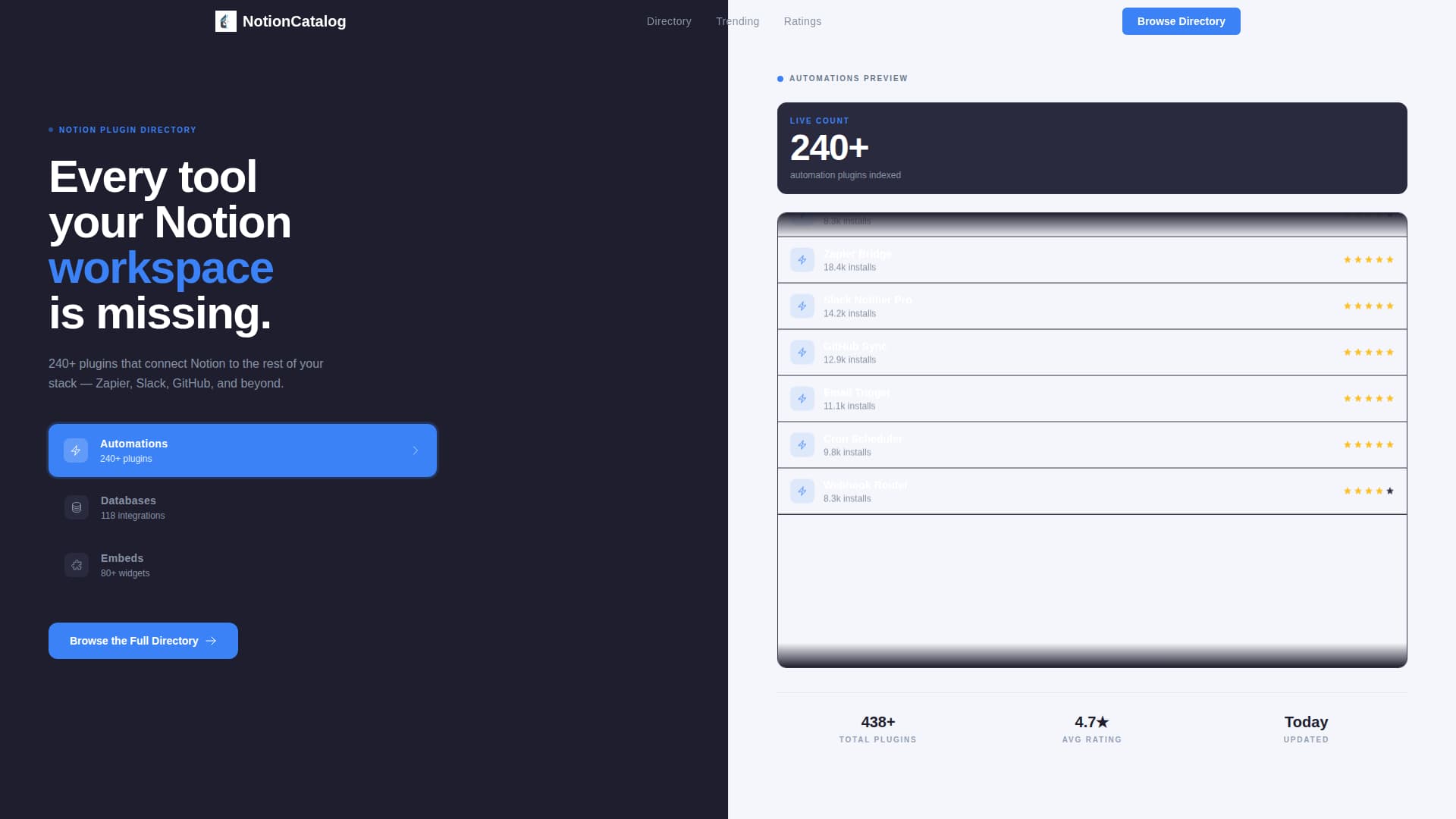 Catalog - Powerful Plugin Landing Page Template