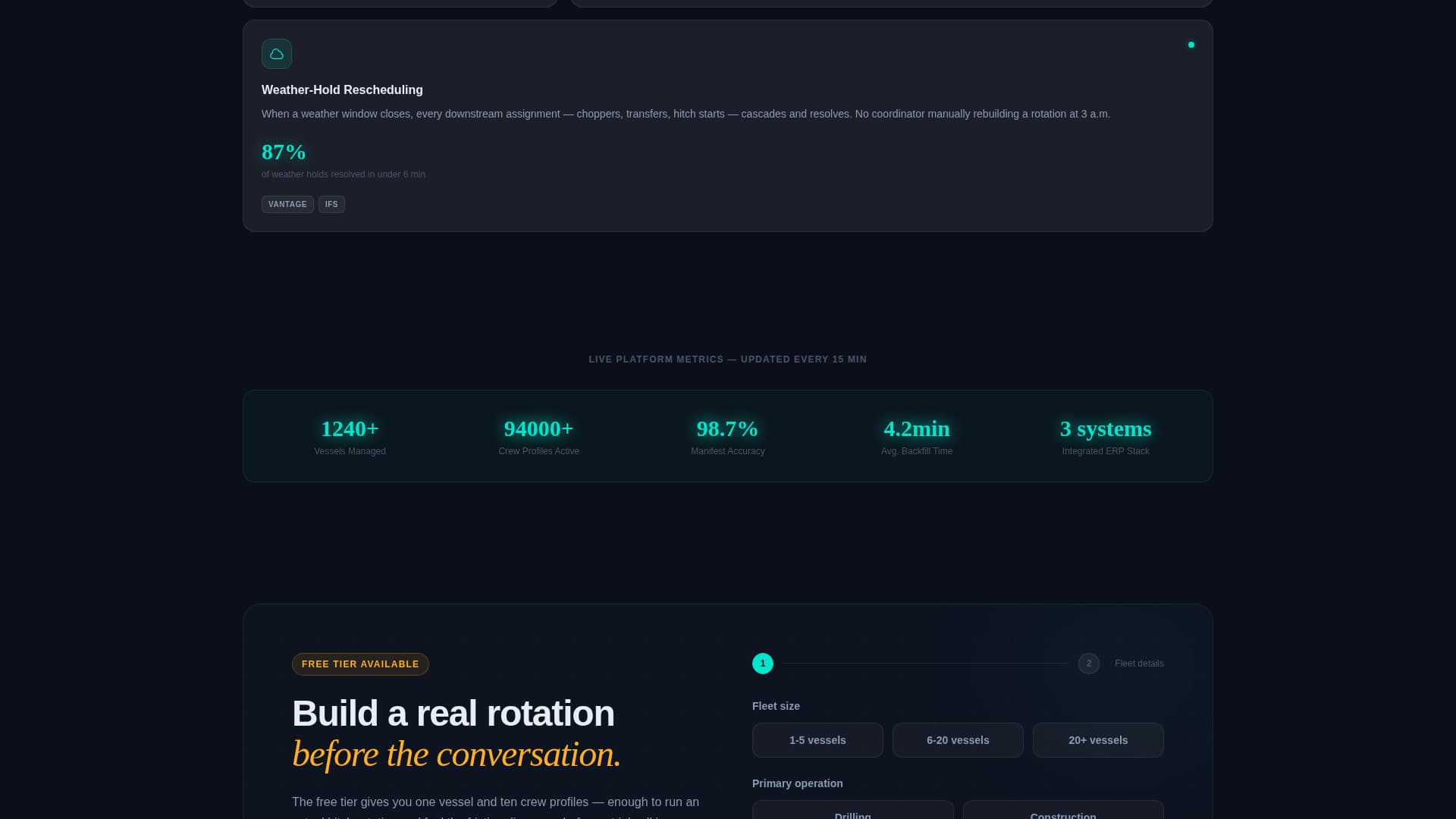 Offshore Vertical SaaS Professional Website Template