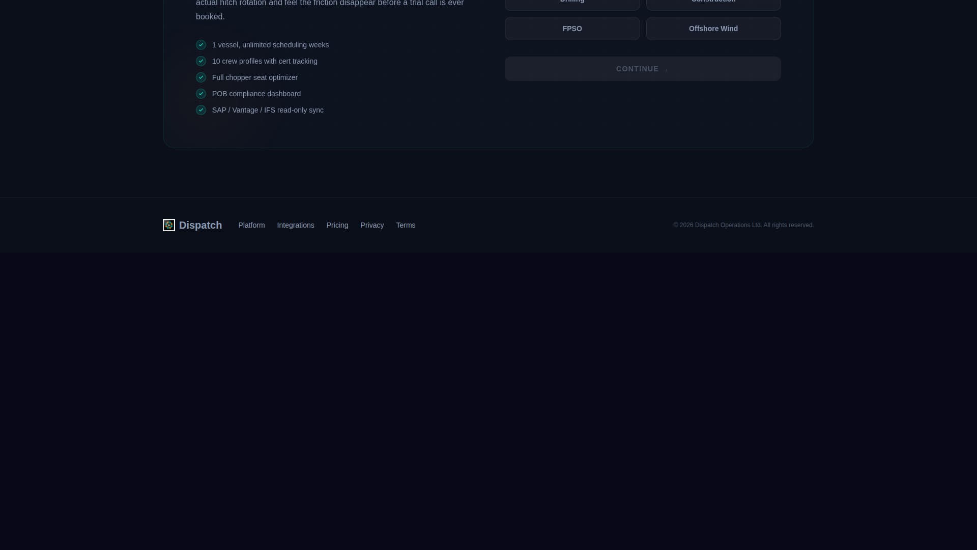 Offshore Vertical SaaS Professional Website Template