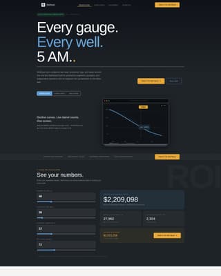 Wellhead - Powerful Oilfield Landing Page Template