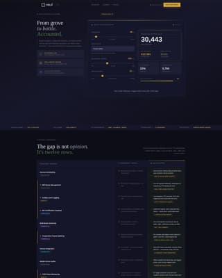 Olive Oil Vertical SaaS Cost Calculator Website Template