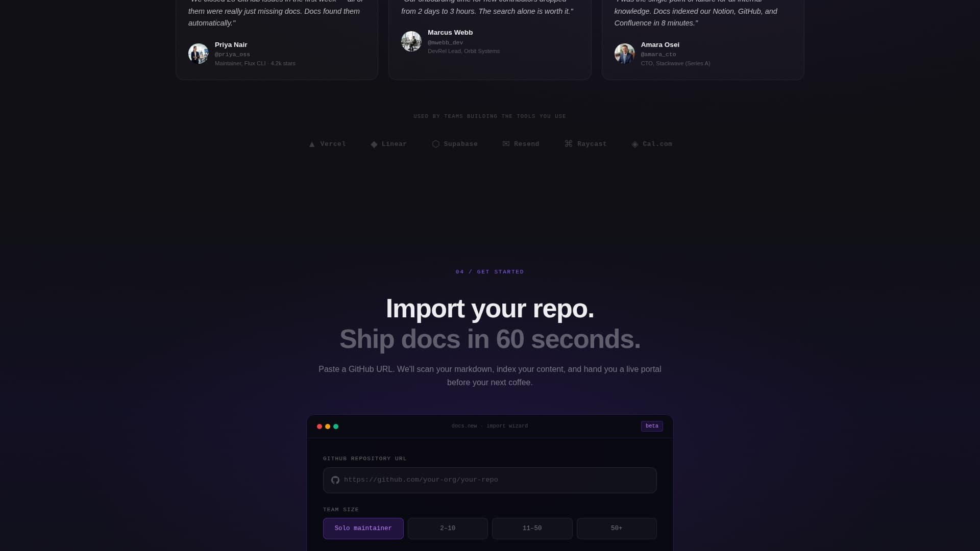 Product Documentation Professional Website Template
