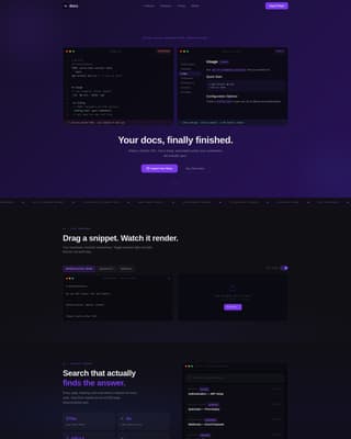 Product Documentation Professional Website Template