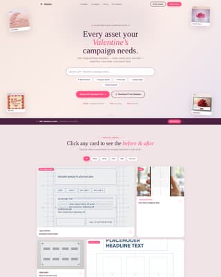 Swoon - Irresistible Valentines Landing Page Template