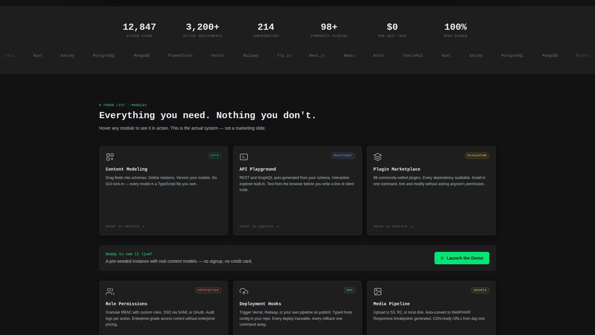 Forge - Powerful CMS Landing Page Template