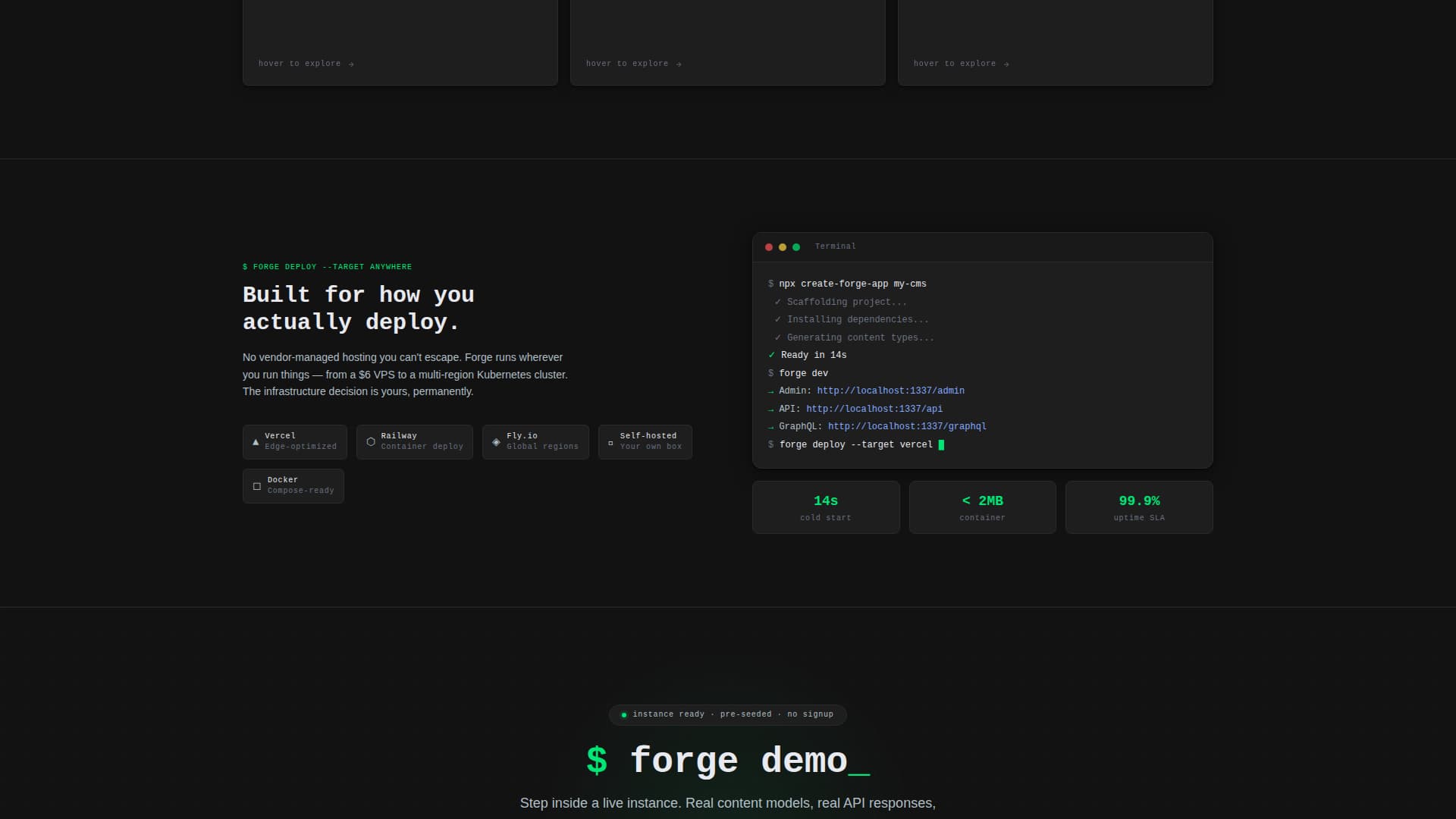 Forge - Powerful CMS Landing Page Template