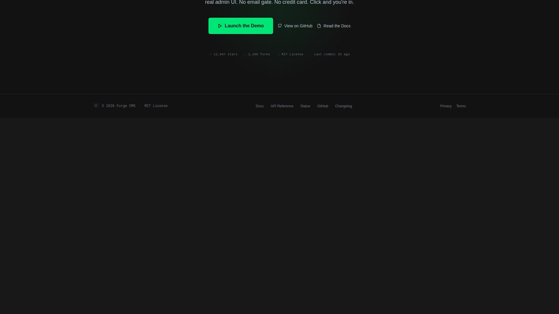 Forge - Powerful CMS Landing Page Template